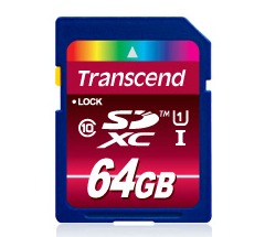 Transcend SDXC karta 64GB Class 10 UHS-I