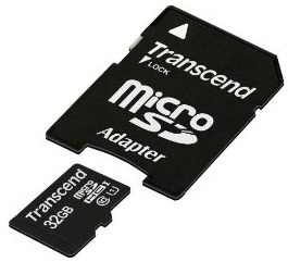 Transcend Micro SDHC karta 32GB Class 10 UHS-I + AdaptÃ©r