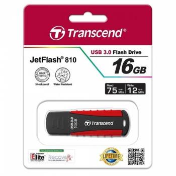 Transcend Jetflash 810 flashdisk 16GB USB 3.0, odolnÃ½ pÃ¡du, prachu, vlhkosti