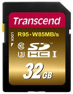 Transcend SDHC karta 32GB Class10, UHS-I U3 (ÄtenÃ­/zÃ¡pis: 95/85MB/s)