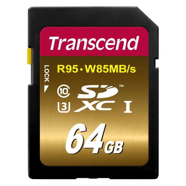 Transcend SDXC karta 64GB Class10, UHS-I U3 (ÄtenÃ­/zÃ¡pis: 95/85MB/s)