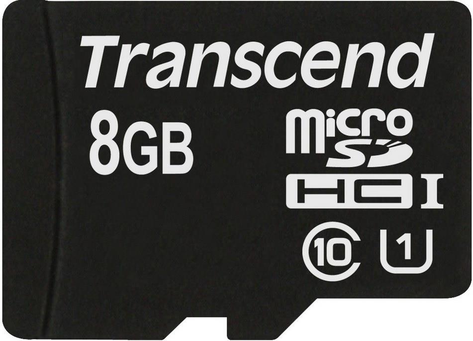 Transcend Micro SDHC karta 8GB Class 10 UHS-I 300x (ÄtenÃ­ aÅ¾ 45MB/s)