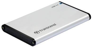 Transcend StoreJet 2.5'' stÅÃ­brnÃ½ HDD Case USB 3.0/SATA