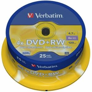 Verbatim DVD+RW [ cakebox 25 | 4.7GB | 4x ]
