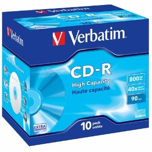 Verbatim CD-R [ jewel case 10 | 800MB | 40x | DataLife ]