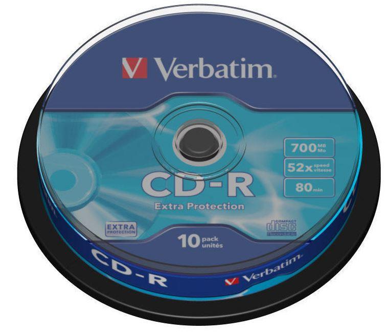 Verbatim CD-R [ cakebox 10 | 700MB | 52x | DataLife ]