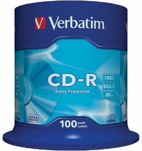 Verbatim CD-R [ cakebox 100 | 700MB | 52x | DataLife ]