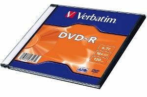 Verbatim DVD-R [ slim jewel case 100 | 4.7GB | 16x ]