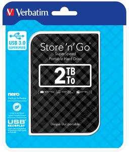 Verbatim Store 'n' Go GEN 2, 2TB, externÃ­ HDD 2.5" USB 3.0, ÄernÃ½
