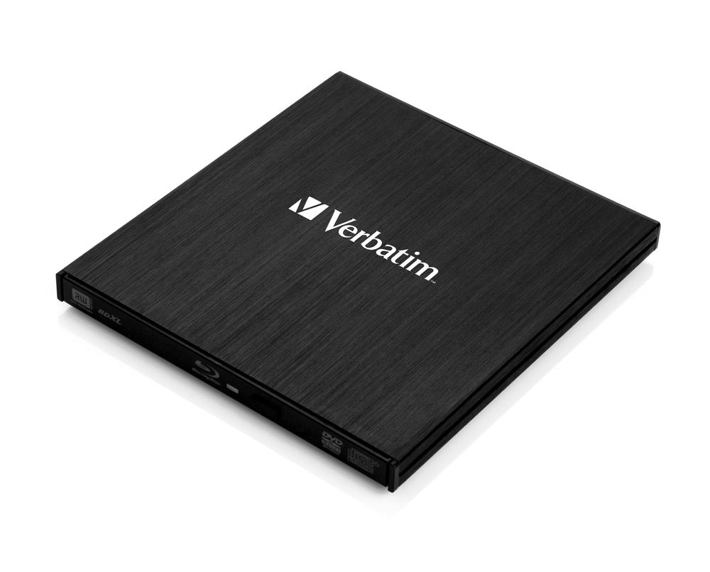 Verbatim Slimline Blu-ray vypalovaÄka, USB 3.0, externÃ­, ÄernÃ¡