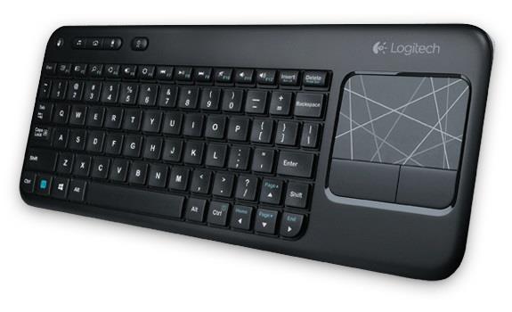 Logitech Wireless Touch Keyboard K400 Plus Black , CZ verze