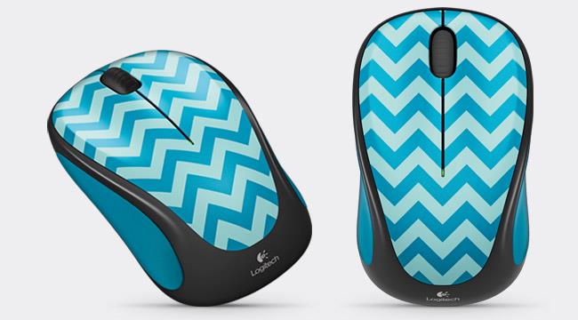 Logitech BezdrÃ¡tovÃ¡ myÅ¡ M238 Play Collection - TEAL CHEVRON - 2.4GHZ - EMEA