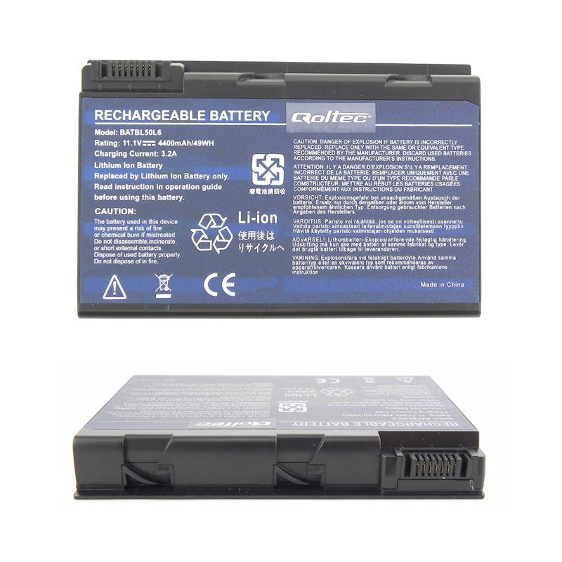 Qoltec Long Life baterie pro notebooky Acer 3100 3690, 10.8-11.1V | 4400mAh