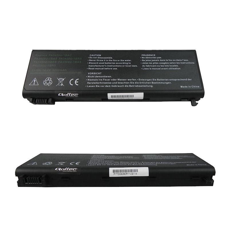 Qoltec Long Life baterie pro notebooky Toshiba L10/L20/PA3450,14.4-14.8V | 4400