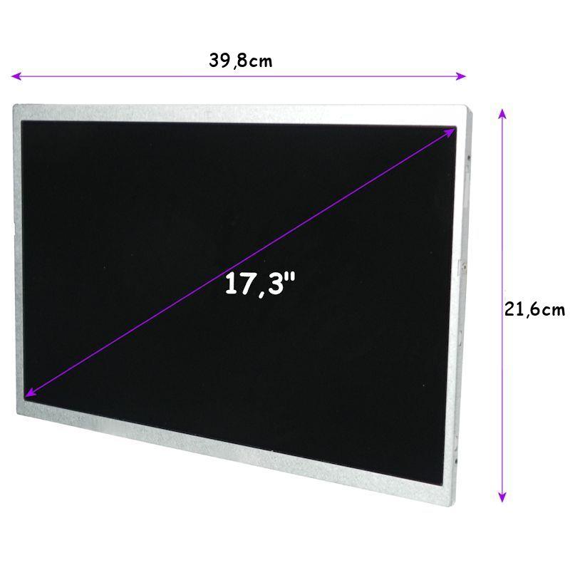 Qoltec LCD displej 17.3'' (CCFL) 1920*1080 GLOSSY, Full HD - 40Pin , GRADE A+