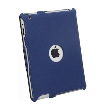 Qoltec Pouzdro Premium pro iPad 3, dÅ¾Ã­novina, modrÃ©