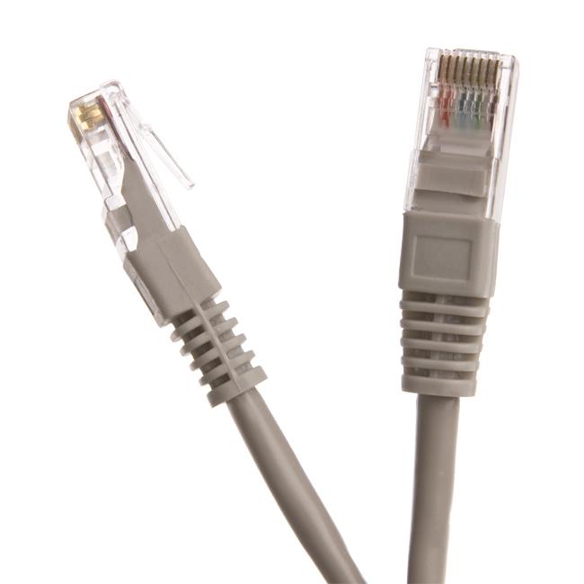 Digitalbox START.LAN patch kabel UTP cat.5e pozlacenÃ½ 0.5m Å¡edÃ½