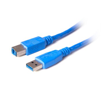 Digitalbox BASIC.LNK kabel USB 3.0 AM-BM 1.8m 5Gbps, modrÃ½