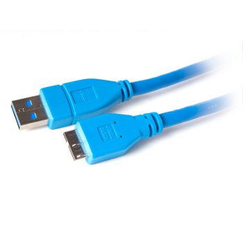 Digitalbox BASIC.LNK kabel USB 3.0 AM-micro USB B 1m 5Gbps, modrÃ½