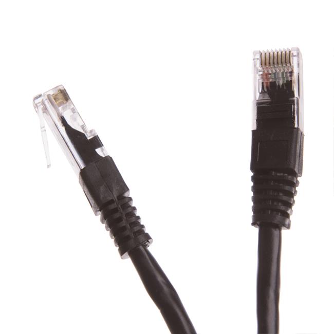 Digitalbox START.LAN patch kabel UTP cat.5e pozlacenÃ½ 0.5m ÄernÃ½