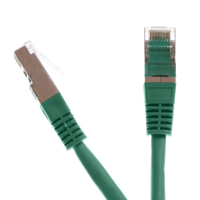 Digitalbox START.LAN patch kabel FTP cat.5e pozlacenÃ½ 0.5m zelenÃ½