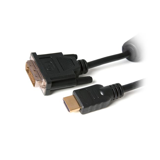 Digitalbox BASIC.LNK kabel DVI-HDMI 5m 2*feritovÃ½, trojitÄ stÃ­nÄnÃ½
