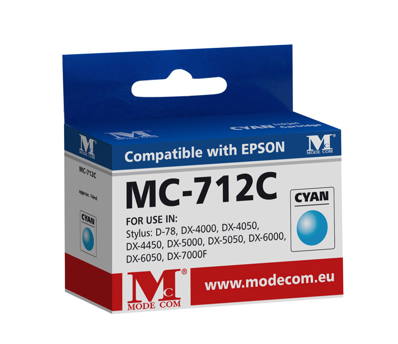 Kompatibilní inkoustová cartridge MC-712C pro