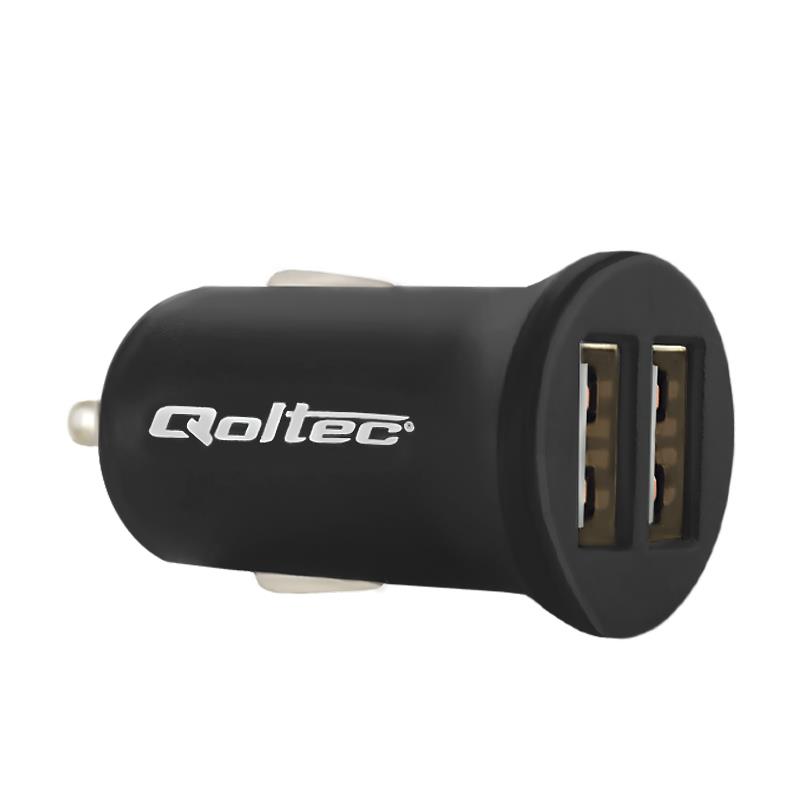 Qoltec Car charger 12W | 5V | 2.4A | 2 x USB