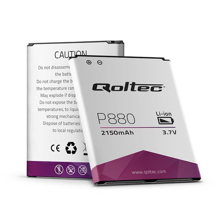 QOLTEC Battery for LG Optimus P880 L9 BL-53QH | 2150mA