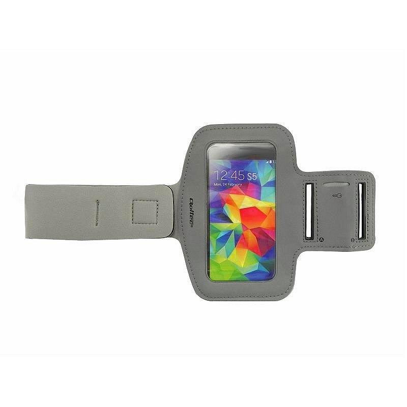Qoltec Sports Armband for smartphone max.5'' gray