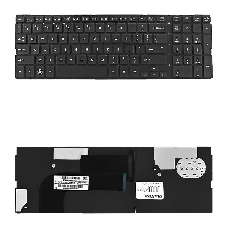 Qoltec Notebook Keyboard for HP Probook 4720S Black