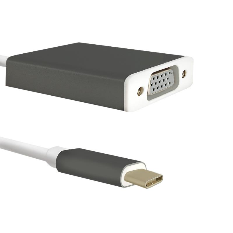 Qoltec Adapter USB 3.1 typC male / VGA female