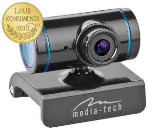 Media-Tech Z-CAM webovÃ¡ kamera 640x480, USB, Äerno-modrÃ¡