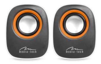 Media-Tech IBO stereo reproduktory, RMS 6W, USB, bÃ­lÃ©