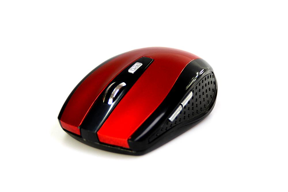 RATON PRO - Wireless optical mouse, 1200 cpi, 5 buttons, color red