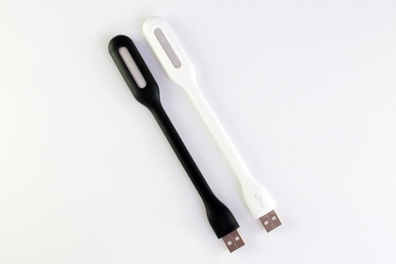 USB LAMP - Portable LED lamp USB, flexible silicone arm, 5 strong white LEDs