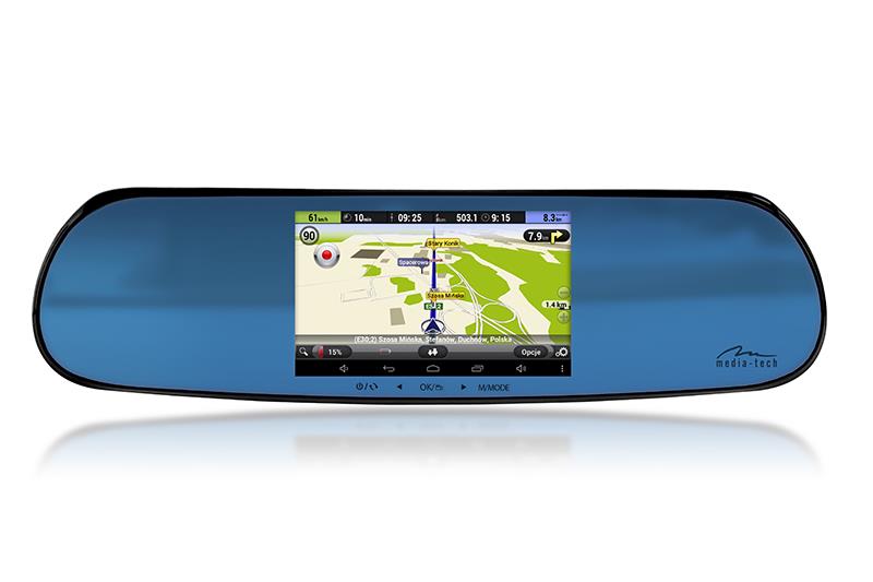 U-DRIVE NAVIGATION - Rear-view car mirror with GPS navigation system, 2 car dvr