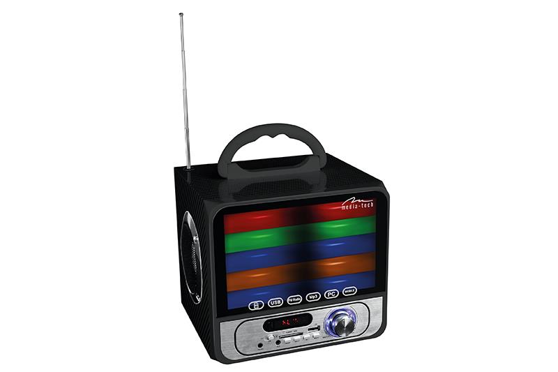 Compact speaker system MediaTech Boombox color BT MT3146, BT2.1, color led