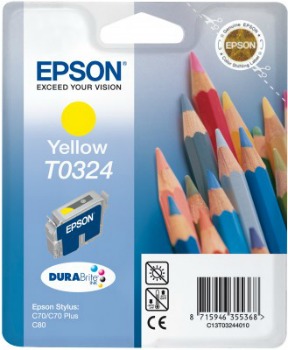 Inkoust Epson T0324 yellow | Stylus C70/80