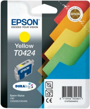 Inkoust Epson T0424 yellow | Stylus C82/82N,CX5200/5400