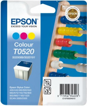 Inkoust Epson T0520 color | Stylus Color 400/440/460/600/640/660/670/740/760/800