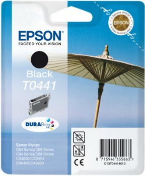 Inkoust Epson T0441 black | Stylus C64/66/66 Photo Edition/84/84N/84WiFi/86,CX36