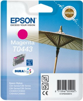 Inkoust Epson T0443 magenta | Stylus C64/66/66 Photo Edition/84/84N/84WiFi/86,CX