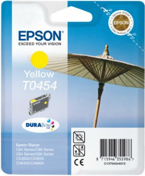 Inkoust Epson T0454 yellow | Stylus C64/66/66 Photo Edition/84/84N/84WiFi/86,CX3