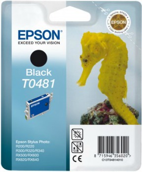 Inkoust Epson T0481 black | Stylus Photo R200/220/300/320/340,RX500/600/640