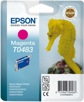 Inkoust Epson T0483 magenta | Stylus Photo R200/220/300/320/340,RX500/600/640