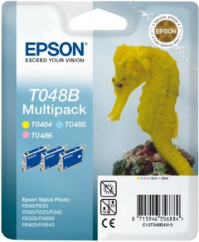 Bundle Epson T048B LC/LM/Y MultiPack | Stylus Photo R200/220/300/320/340,RX50...