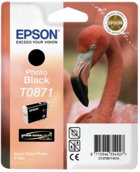 Inkoust Epson T0871 photo black Retail Pack BLISTER | Stylus Photo R1900