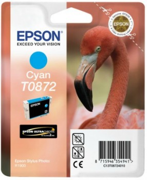Inkoust Epson T0872 cyan Retail Pack BLISTER | Stylus Photo R1900