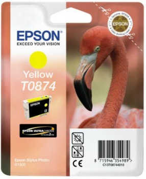 Inkoust Epson T0874 yellow Retail Pack BLISTER | Stylus Photo R1900